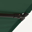 haveparasol med aluminiumstang 180x110 cm grøn