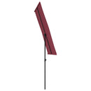 haveparasol med aluminiumstang 180x110 cm bordeauxrød