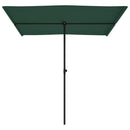 haveparasol med aluminiumsstang 2x1,5 m grøn