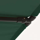 haveparasol med aluminiumsstang 2x1,5 m grøn