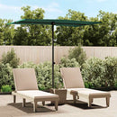 haveparasol med aluminiumsstang 2x1,5 m grøn