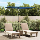 haveparasol med aluminiumstang 2x1,5 m azurblå
