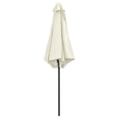 parasol med aluminiumsstang 270x246 cm sandhvid