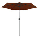 parasol med aluminiumsstang 270x246 cm terrakotta