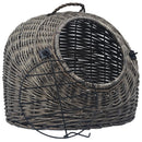 kattetransport 60x45x45 cm naturpil grå