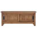 tv-skab 90 x 30 x 35 cm massivt teaktræ