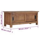 tv-skab 90 x 30 x 35 cm massivt teaktræ