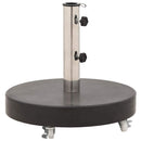parasolfod granit 30 kg rund sort