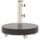 parasolfod granit 30 kg rund sort