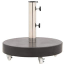 parasolfod granit 30 kg rund sort