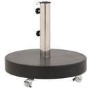 parasolfod granit 30 kg rund sort