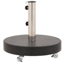 parasolfod granit 30 kg rund sort
