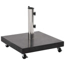 parasolfod granit 30 kg firkantet sort