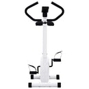 motionscykel med båndmodstand hvid