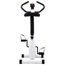 motionscykel med båndmodstand hvid