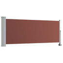 sammenrullelig sidemarkise til terrassen 100 x 300 cm brun