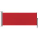 sammenrullelig sidemarkise til terrassen 100 x 300 cm rød
