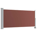 sammenrullelig sidemarkise til terrassen 120 x 300 cm brun