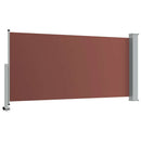 sammenrullelig sidemarkise til terrassen 120 x 300 cm brun