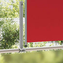 sammenrullelig sidemarkise til terrassen 120 x 300 cm rød