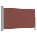 sammenrullelig sidemarkise til terrassen 140 x 300 cm brun