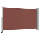sammenrullelig sidemarkise til terrassen 140 x 300 cm brun