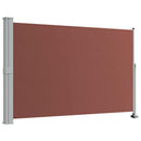 sammenrullelig sidemarkise til terrassen 160 x 300 cm brun