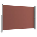 sammenrullelig sidemarkise til terrassen 160 x 300 cm brun