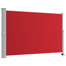 sammenrullelig sidemarkise til terrassen 160 x 300 cm rød