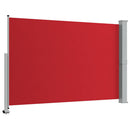 sammenrullelig sidemarkise til terrassen 160 x 300 cm rød