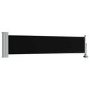 sammenrullelig sidemarkise 60 x 300 cm sort
