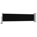 sammenrullelig sidemarkise 60 x 300 cm sort