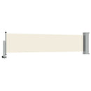 sammenrullelig sidemarkise 60 x 300 cm cremefarvet