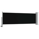 sammenrullelig sidemarkise 80x300 cm sort