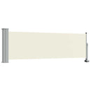 sammenrullelig sidemarkise 80 x 300 cm cremefarvet