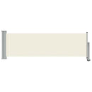 sammenrullelig sidemarkise 80 x 300 cm cremefarvet
