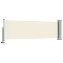 sammenrullelig sidemarkise 80 x 300 cm cremefarvet