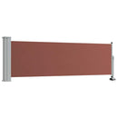 sammenrullelig sidemarkise til terrassen 80 x 300 cm brun