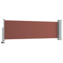 sammenrullelig sidemarkise til terrassen 80 x 300 cm brun