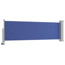 sammenrullelig sidemarkise til terrassen 80 x 300 cm blå
