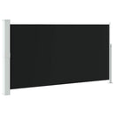 sammenrullelig sidemarkise til terrassen 170 x 300 cm sort