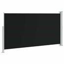 sammenrullelig sidemarkise til terrassen 170 x 300 cm sort