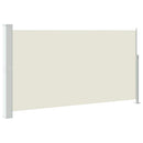 sammenrullelig sidemarkise til terrassen 170x300 cm cremefarvet