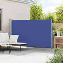 sammenrullelig sidemarkise til terrassen 170 x 300 cm blå