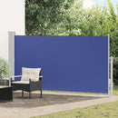 sammenrullelig sidemarkise til terrassen 170 x 300 cm blå