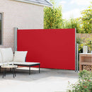 sammenrullelig sidemarkise til terrassen 170 x 300 cm rød