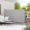 sammenrullelig sidemarkise til terrassen 170 x 300 cm grå