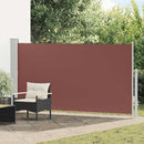 sammenrullelig sidemarkise til terrassen 170 x 300 cm brun
