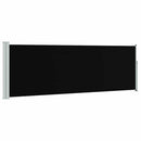 sammenrullelig sidemarkise til terrassen 100 x 300 cm sort