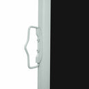 sammenrullelig sidemarkise til terrassen 100 x 300 cm sort